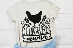 Chicken Mama Svg, Chicken Lady Svg, Farmhouse Chicken Svg. Product Image 3