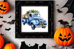 Blue Christmas Watercolor Clipart Sublimation Product Image 2