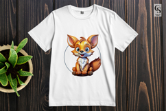 Adorable Fox Clipart Sublimation PNG Product Image 2
