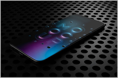 Phone Mockup Perforated Surface Product Image 2