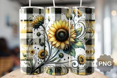 Sunflower Tumbler Sublimation - 20 Oz Skinny Tumbler Product Image 1