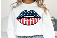 USA Lips Svg Design | Svg Cut Files | Shirt Svg Product Image 1