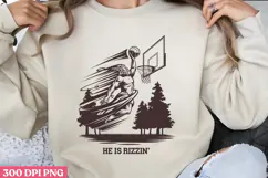 HE IS RIZZIN PNG, Jesus Sublimation PNG Product Image 1