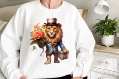 Romantic Gentleman Animal clipart, Watercolor Clipart Product Image 2