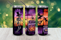 Witchy Halloween Tumbler Wraps 13 PNG Designs Product Image 2