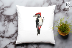 Watercolor Woodpecker Bird Clipart Sublimation PNG Product Image 3