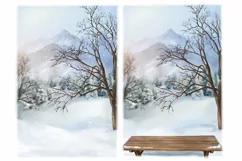 Landscape Clipart, Autumn Clipart, Winter Clipart, Christmas Product Image 5