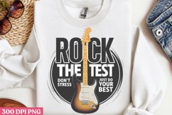 Rock the test PNG, Teachers Testing Day PNG Product Image 1