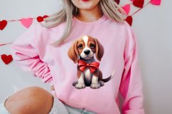 Cute Valentine Dog Clipart, Valentines Day Dog Clipart Product Image 2
