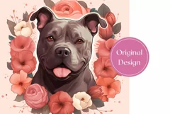 Pitt Bull Tumbler Wrap Design, Pitt Bull Sublimation PNG Product Image 2