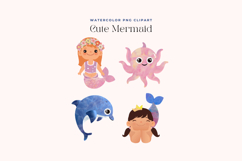 Watercolor Mermaid Clipart Product Image 2