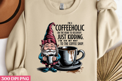 I M A COFFEEHOLIC JUST KIDDING PNG Product Image 3