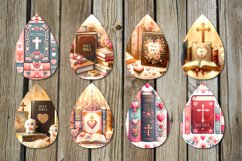 Hole bible | 8 Sublimation Teardrop Earring designs Product Image 2