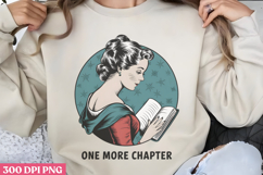 One more chapter PNG, Reading Books Sublimation PNG Product Image 1