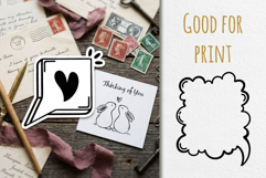 Comic speech bubbles, empty text box set Product Image 2