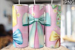 Spring Fling Bow Tumbler Wrap -High Quality 300 Dpi Product Image 1