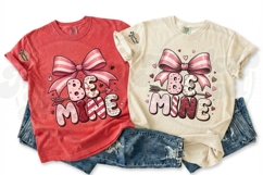 Be Mine Bow Valentine T-Shirt Design Product Image 2