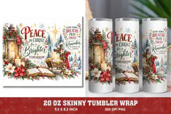 Peace in Christ Christmas PNG, Christian Faith Christmas Sub Product Image 1