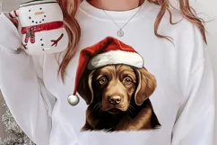 Christmas Peeking Dogs Clipart, Christmas PNG Product Image 2