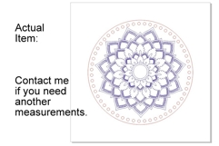 Wooden mandala base with engraving digital file. Round 12 in Product Image 2