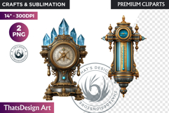Steampunk Winter Fantasy Sublimation Graphics PNG clipart Product Image 1