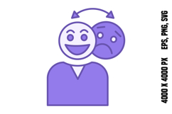 Colored Bipolar Icon Product Image 1