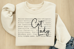 Cat Lady Words SVG Product Image 1