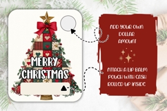 Patchwork Christmas Tree Money Card, Christmas Gift Card Product Image 2