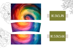 Colorful Swirl Tumbler Design, 40 Oz Tumbler Print Product Image 2