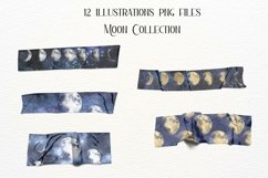 Moon Watercolor Washi Tapes Collection Product Image 2