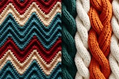 Boho Knitted Seamless Patterns Bundle Product Image 3