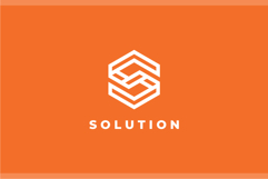 Solution Letter S Hexagon Logo Design Vector Product Image 2