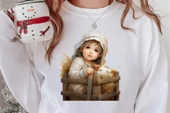 Christmas Baby Jesus Watercolor Clipart, Christmas Baby Jesu Product Image 2