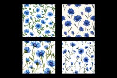 Cornflower Digital Paper Patterns Product Image 2