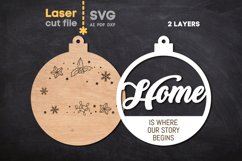 Home Christmas Tree Toy SVG laser cut file for Glowforge Product Image 3