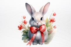 Chirstmas Bunnies Clipart PNG Product Image 2
