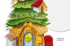 Gnome 's Christmas House, Gnome's New Year's House PNG Product Image 5