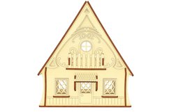 Fairy dollhouse - laser cut fies, SVG plan Fantasy dollhouse Product Image 4