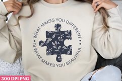 What Makes You Different is PNG, Autism Sublimation PNG Product Image 3