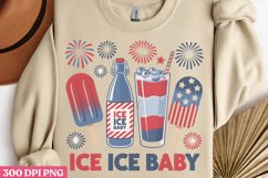 Ice Ice Baby PNG, 4th Of July Sublimation PNG Product Image 2