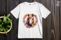 Floral Horse Clipart Sublimation PNG Product Image 2