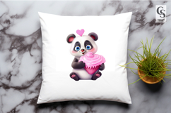 Cute Panda Dessert Clipart Sublimation PNG Product Image 3