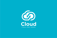 Cloud Sync Logo Design Vector Template Product Image 1