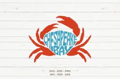Chesapeake Bay Crab SVG PNG | Maryland Old Bay Gift Product Image 2