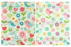 Birds, Flowers, Mixed Media, Papers, Junk Journal Product Image 2