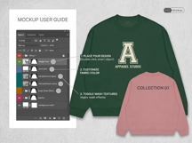 Advanced Streetwear Crewneck Sweatshirt PSD Mockup Bundle Product Image 2