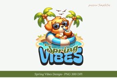 Spring Vibes T-Shirt Design PNG Product Image 2