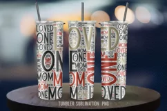 Unique One Loved Mom 20 oz Tumbler|Insulated Puffy Wrap Product Image 2