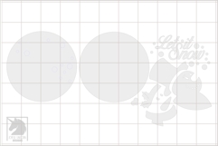Let It Snow Round Sign SVG | Snowman Door Hanger SVG Product Image 2