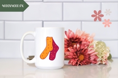 Hand Drawn Fall Illustration, Warm Socks PNG Product Image 2